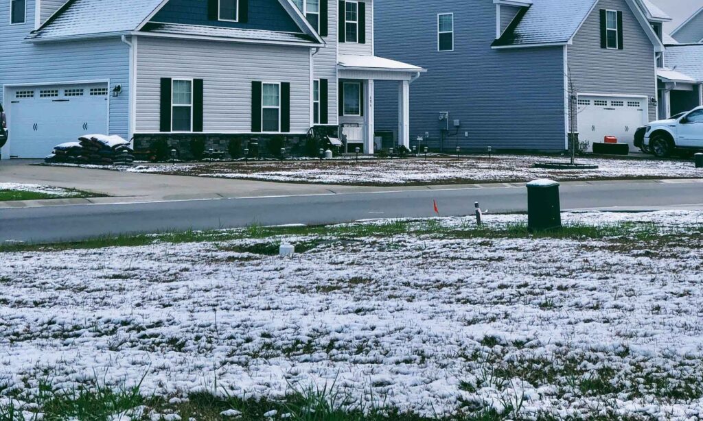 Snow in Yard
